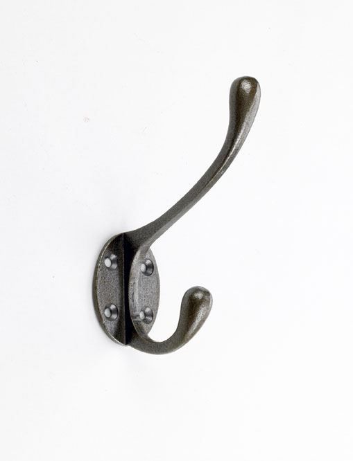 Traditional Black Cast Iron Hastings Coat Hook