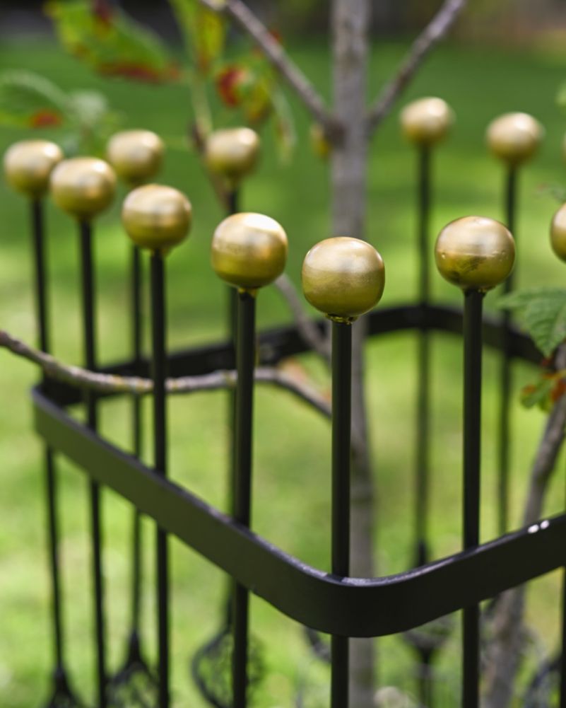 traditional estate metal tree guard enclosure