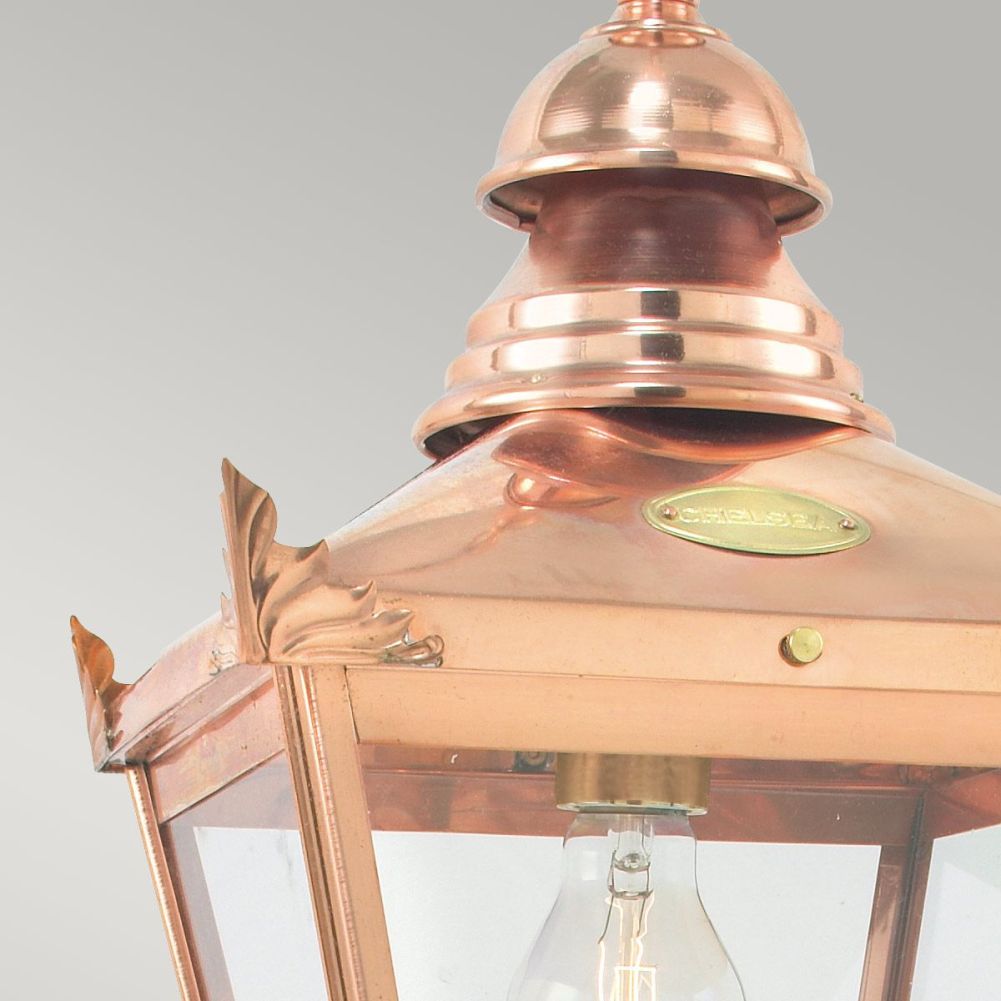 Close Up Of The Traditional Hanging Copper Lantern