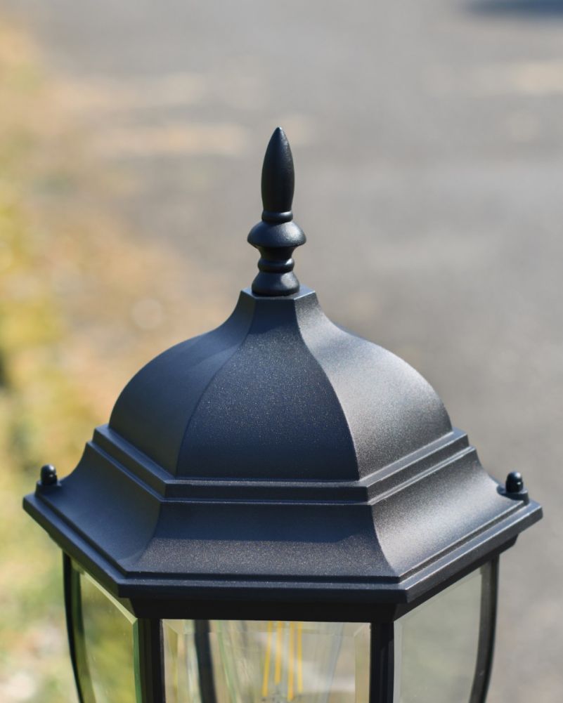 Traditional Hexagonal Pillar Light Topper