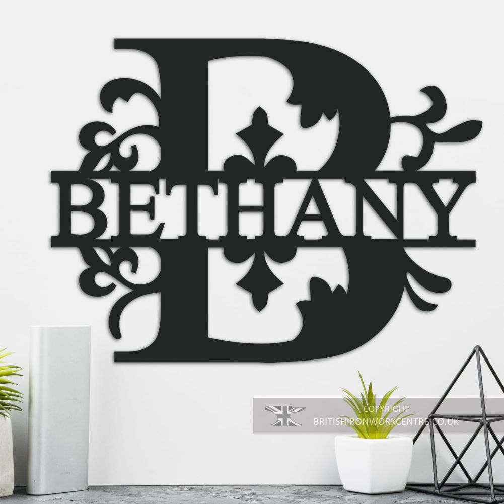 Bespoke Monogram Wall Art and House Sign - Letter B