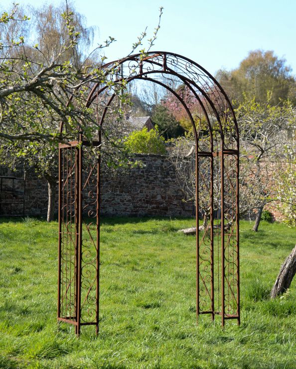Traditional Ornate Stourhead Rustic Rose Arch In The Garden 