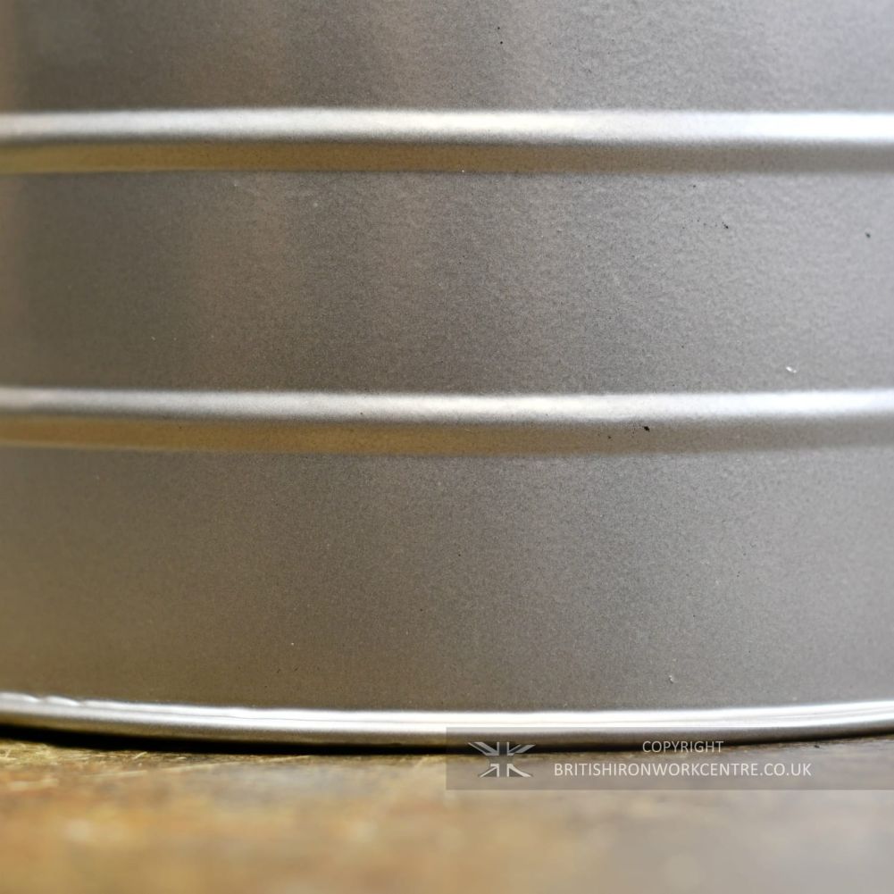 Close Up Of The Traditional Pewter Finish On The Fireside Coal Bucket