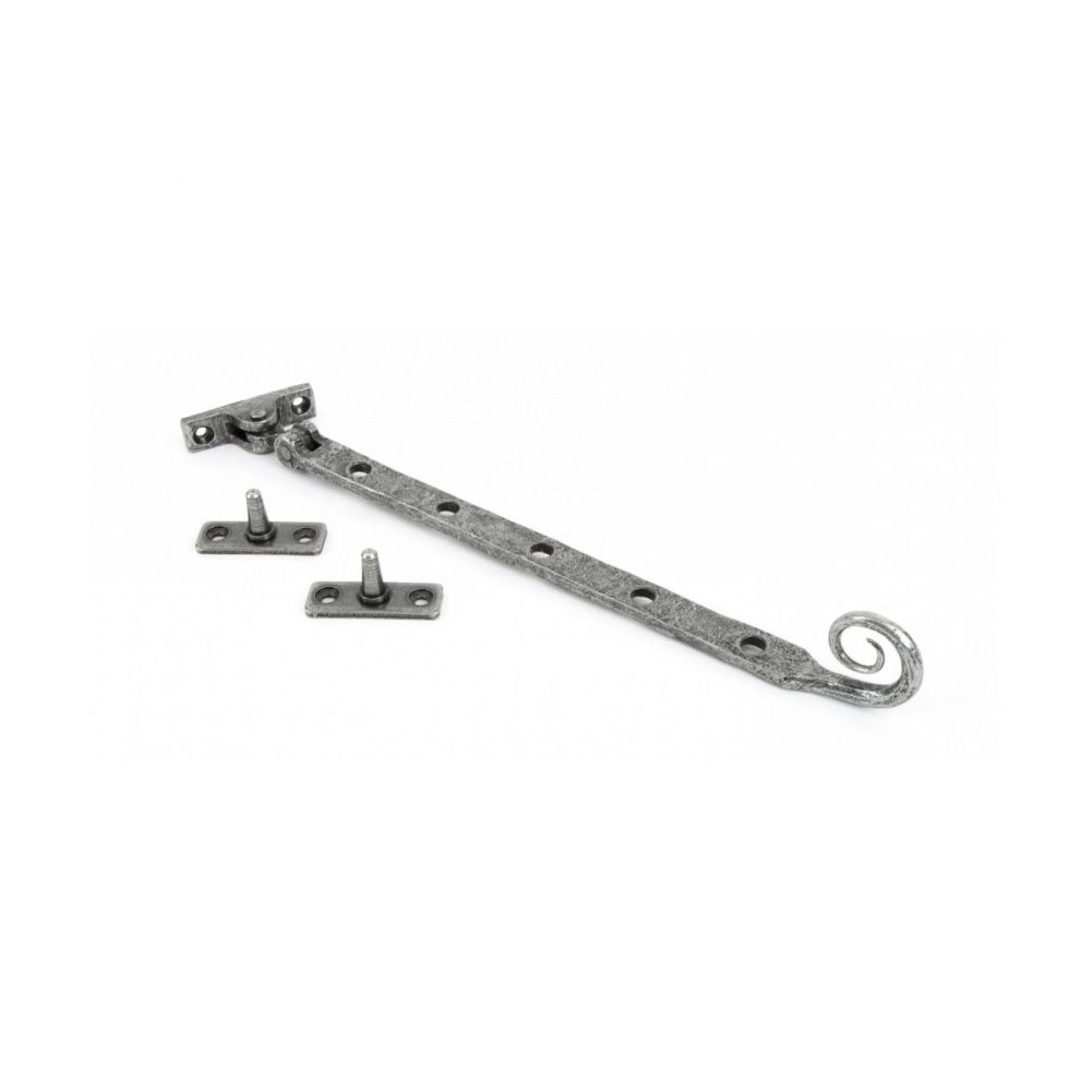 Traditional Pewter Handmade Monkeytail Window Stay - 12