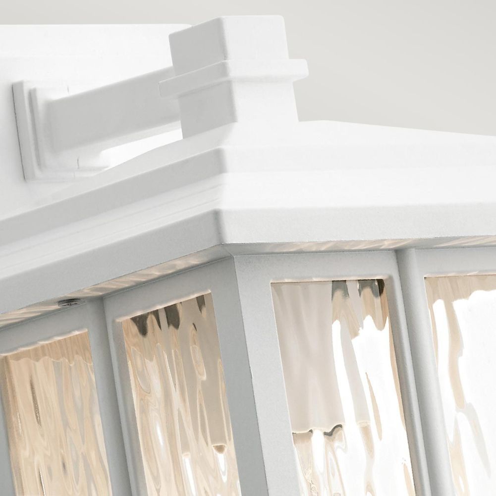 Traditional White 'Kimpton' Garden Wall Light Topper