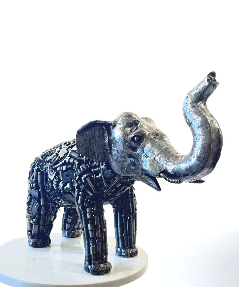 Tundra The Elephant Scrap Metal Art Sculpture