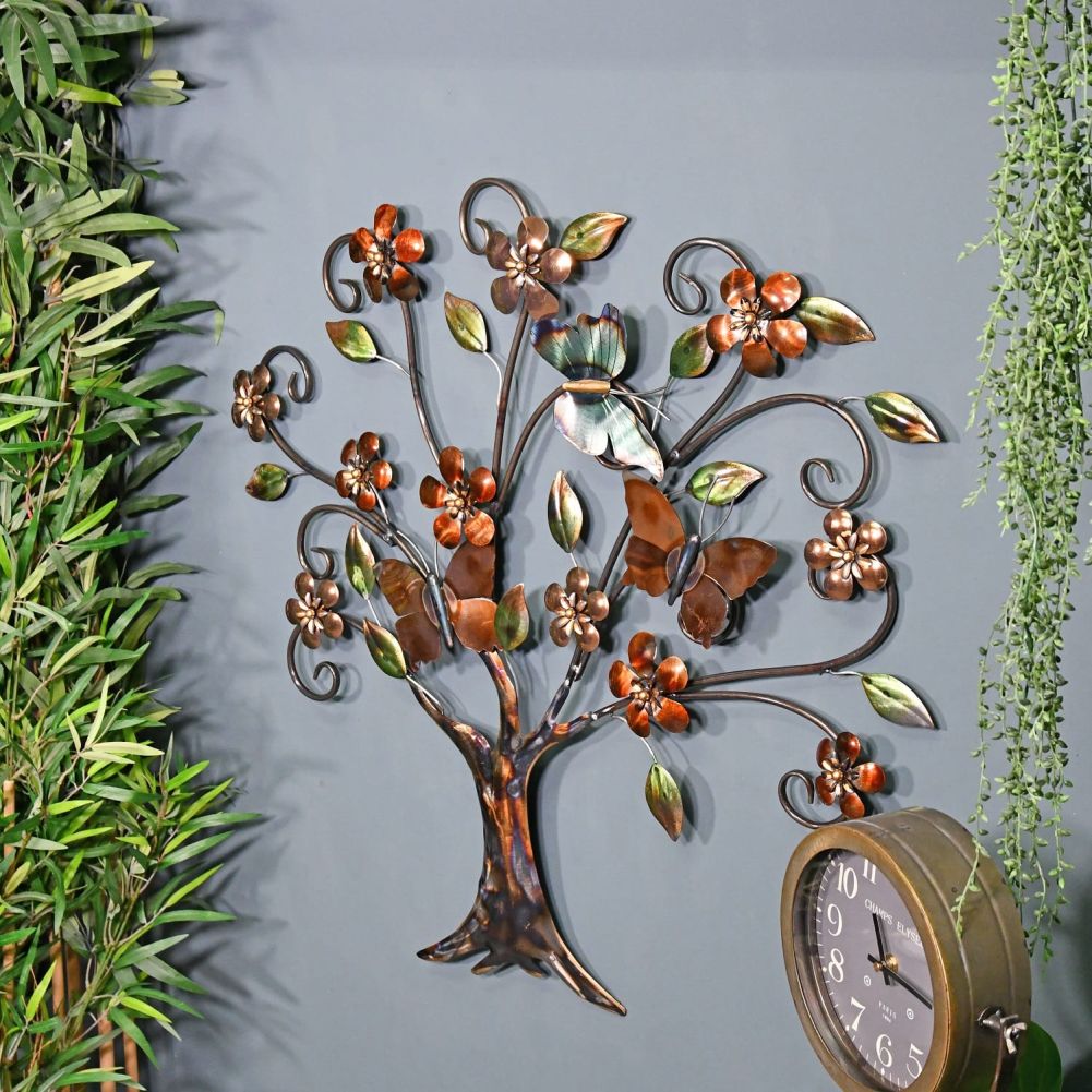 Side view of Butterfly Tree Wall Art
