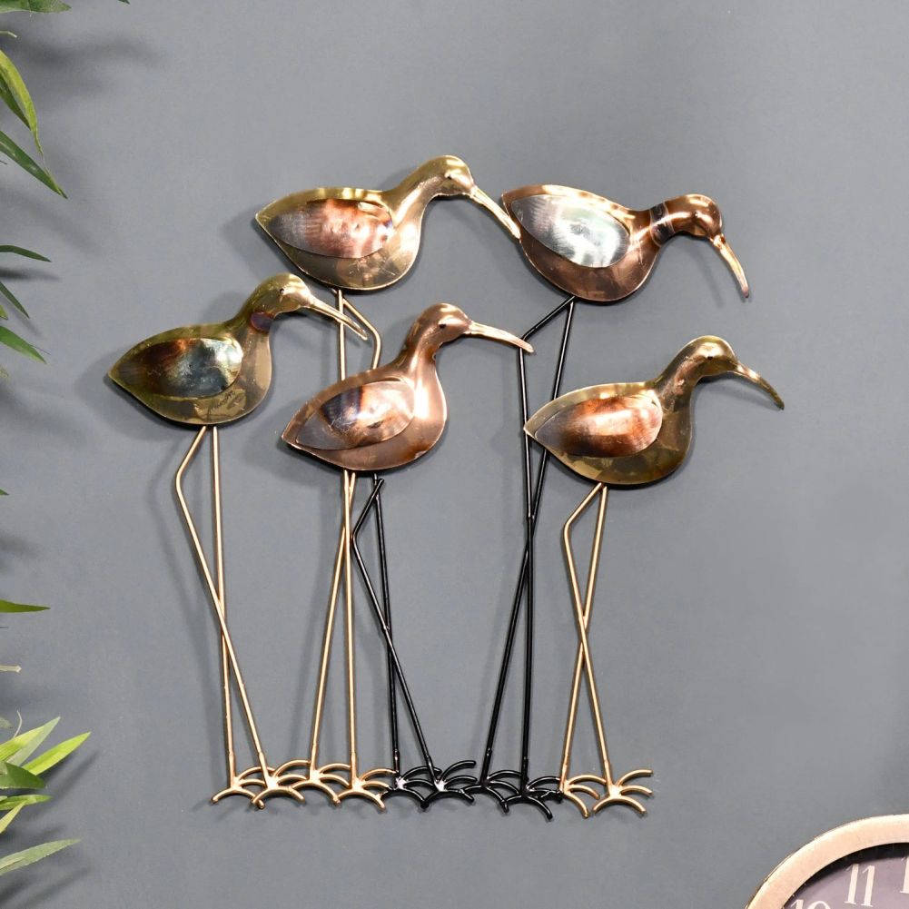Five Wading Birds Wall Art