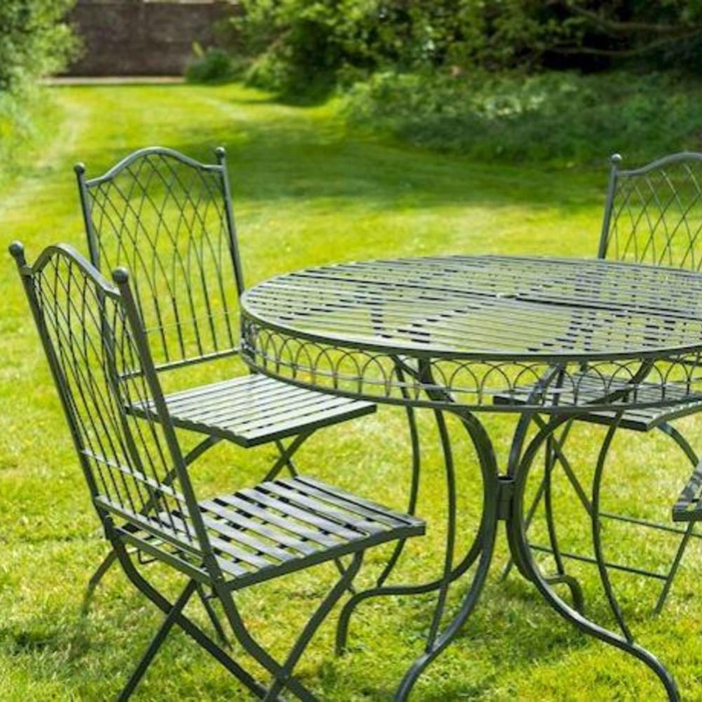 Hampton 4 Piece Table and Chairs Set Grey Close Up