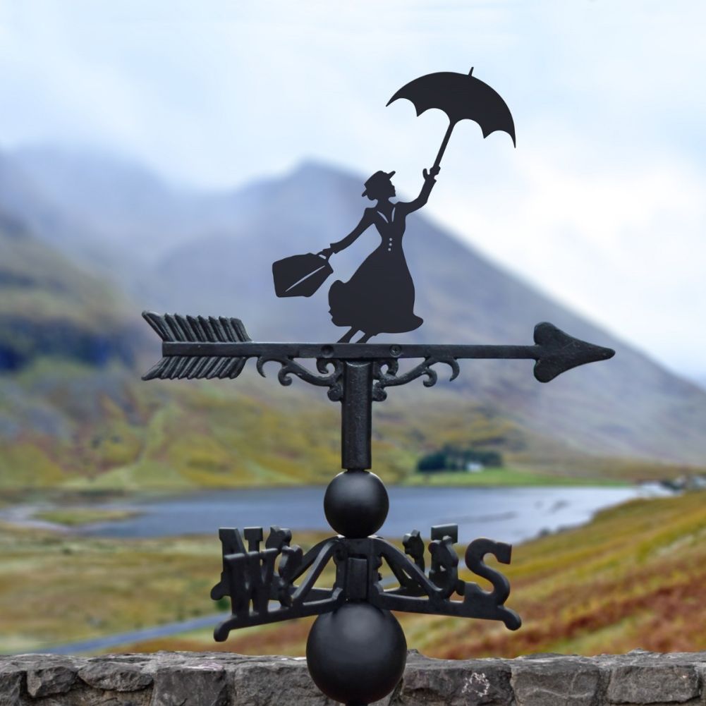 Weathervane with Mary Poppins Design 