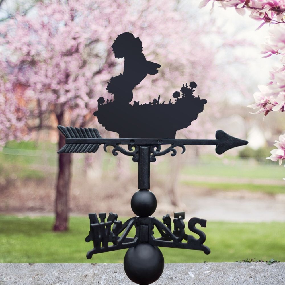 The Forge Bichon Frise Iron Weathervane
