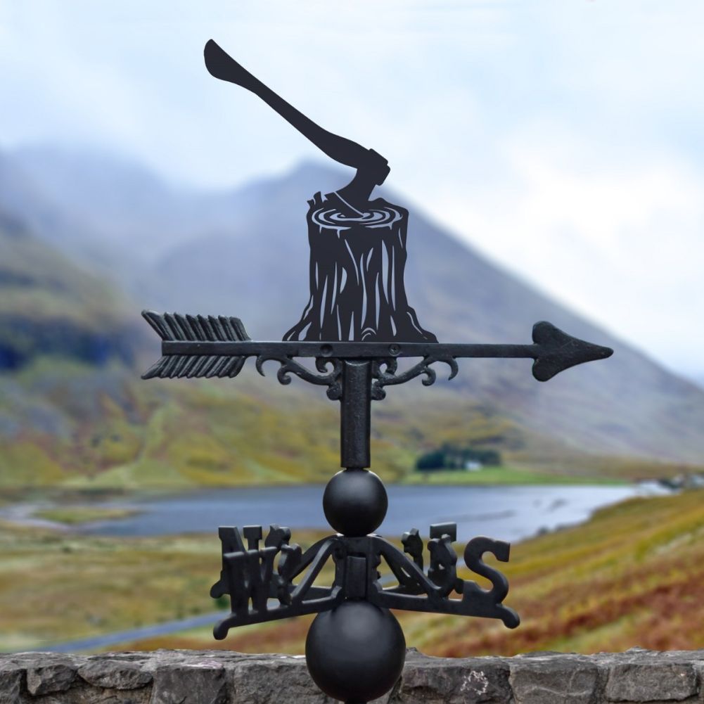The Forge Woodcutter Iron Weathervane