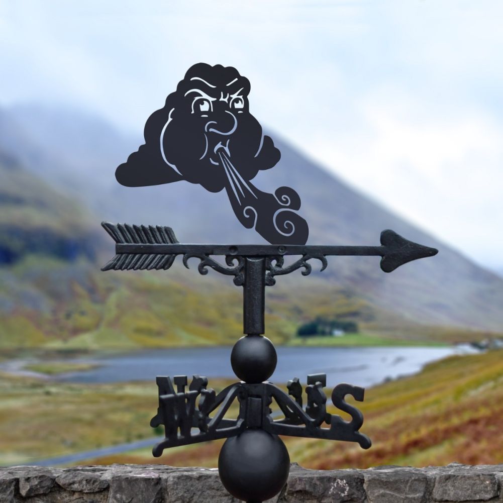 The Forge Old Man Winter Iron Weathervane
