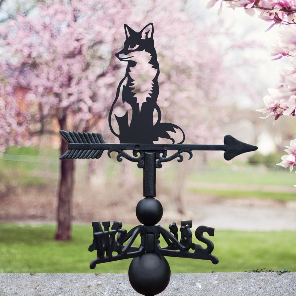 Fox Weathervane with Blossom Tree 