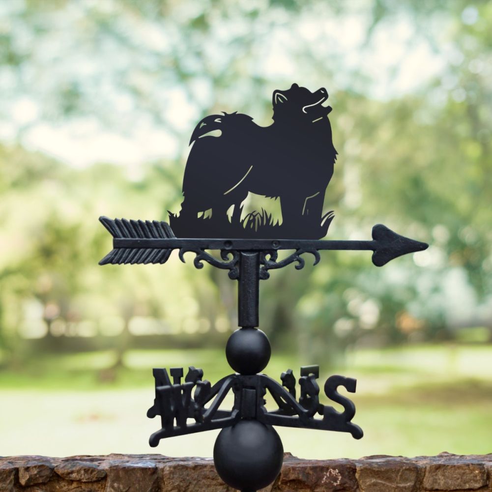 Weathervane with Standing 'Samoyed' Dog Topper