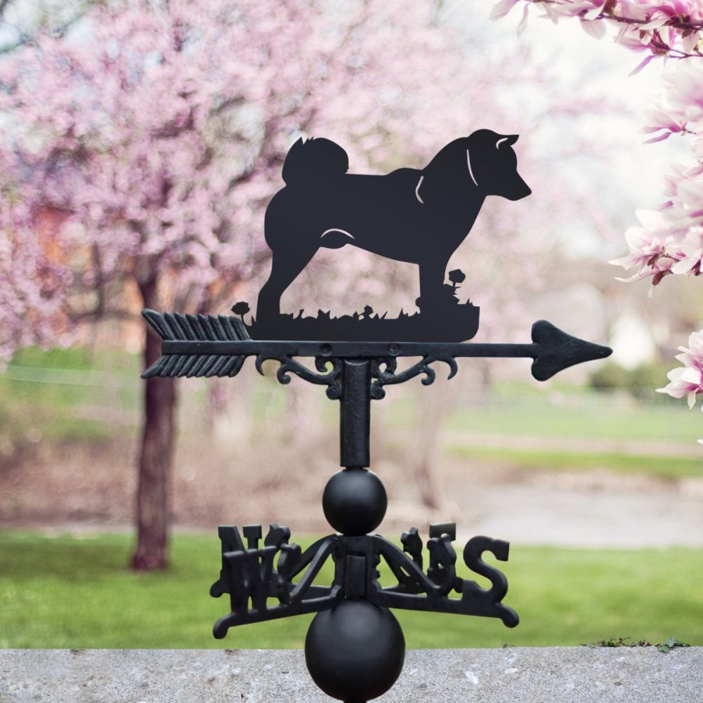 Weathervane with Standing 'Shiba Inu' Dog Topper