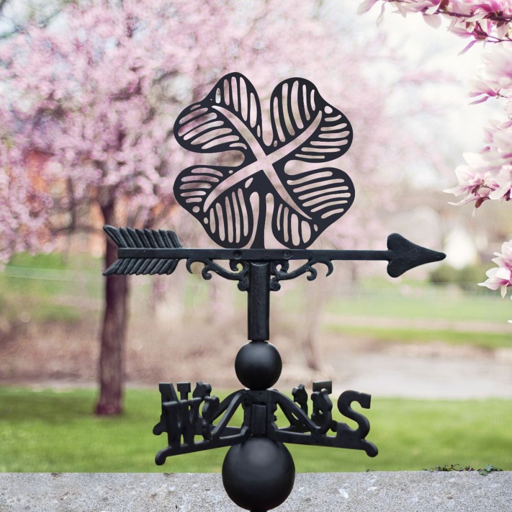 Forge Four Leaf Clover on Weathervane 