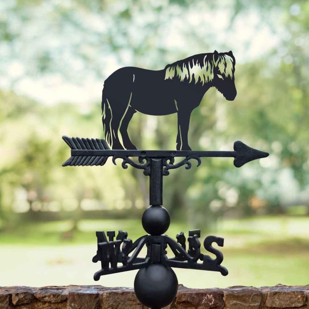 Shetland Pony Weathervane in Full 
