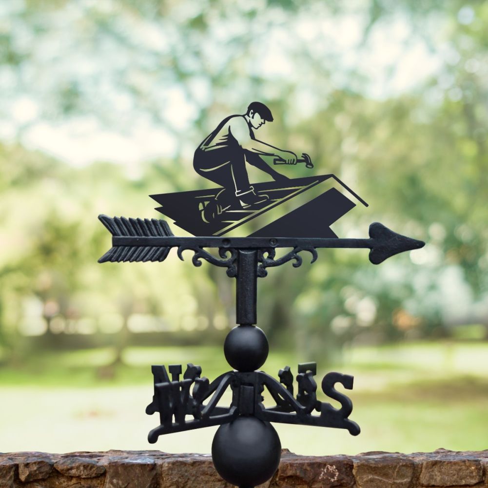 Weathervane with Roofer Design 