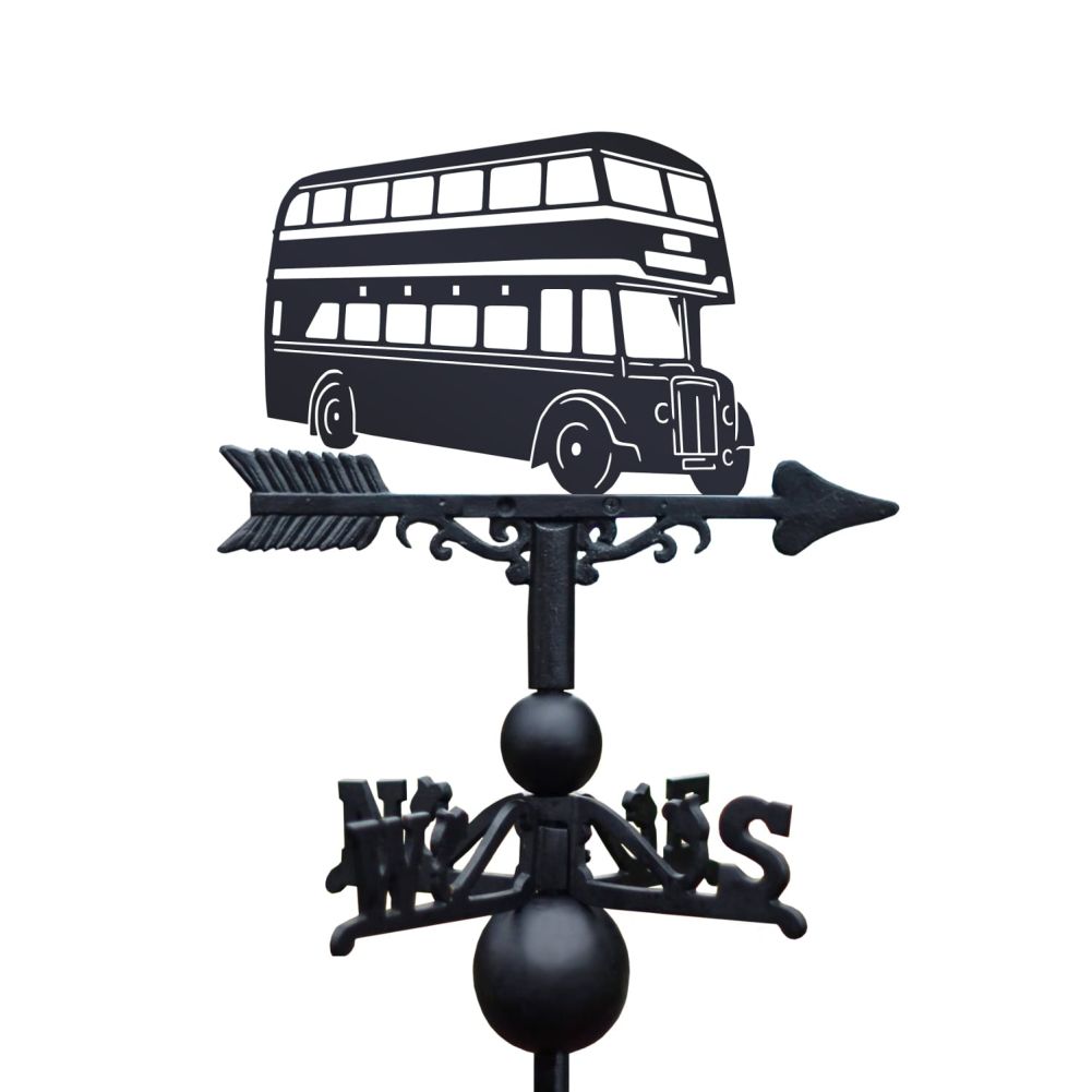 The Forge Old Birmingham Bus Iron Weathervane Topper Detail