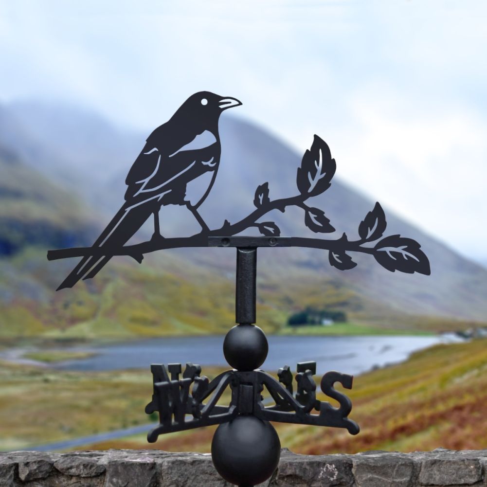 Weathervane with Magpie Motif
