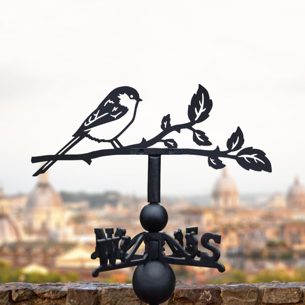 Weathervane with Long-Tailed Tit Motif
