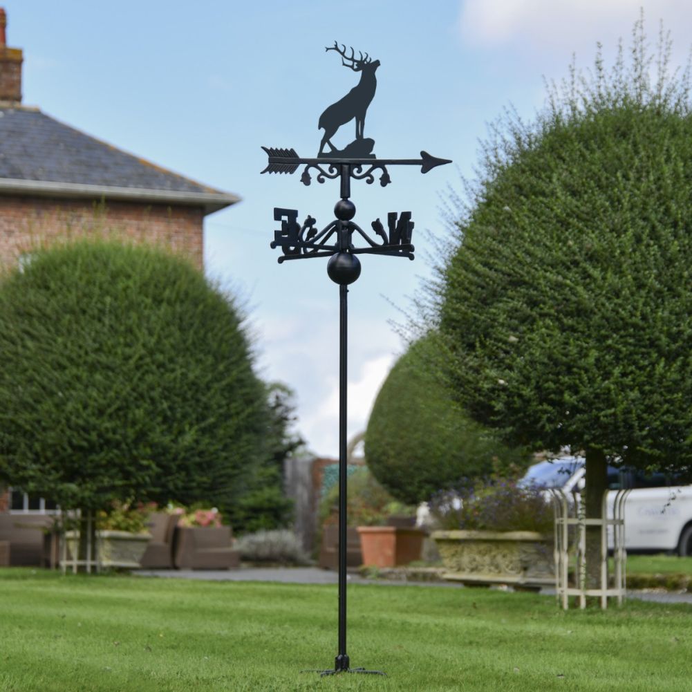 Freestanding Weathervane with Stag Topper