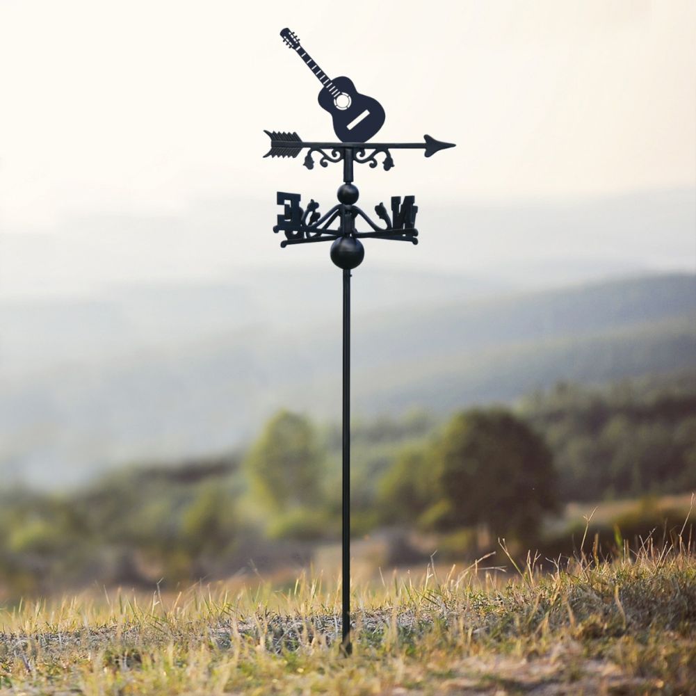 Freestanding Guitar Weathervane