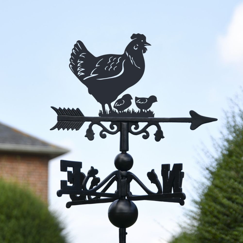 Close-Up of Hen & Chicks Motif