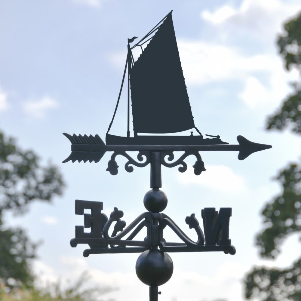 Close-Up of Norfolk Wherry Sail Boat Motif