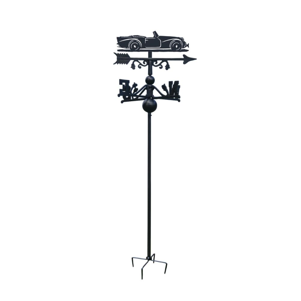 Freestanding SP250 Daimler Weathervane on White Background