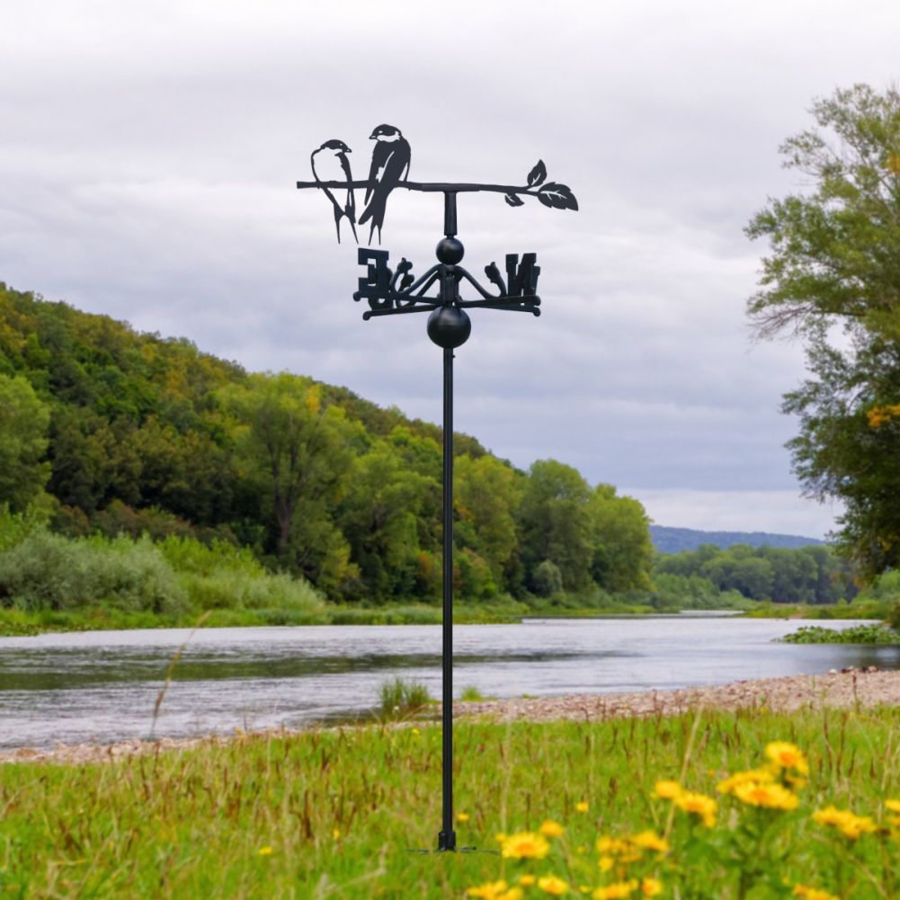 Freestanding Weathervane with Swallow Motif