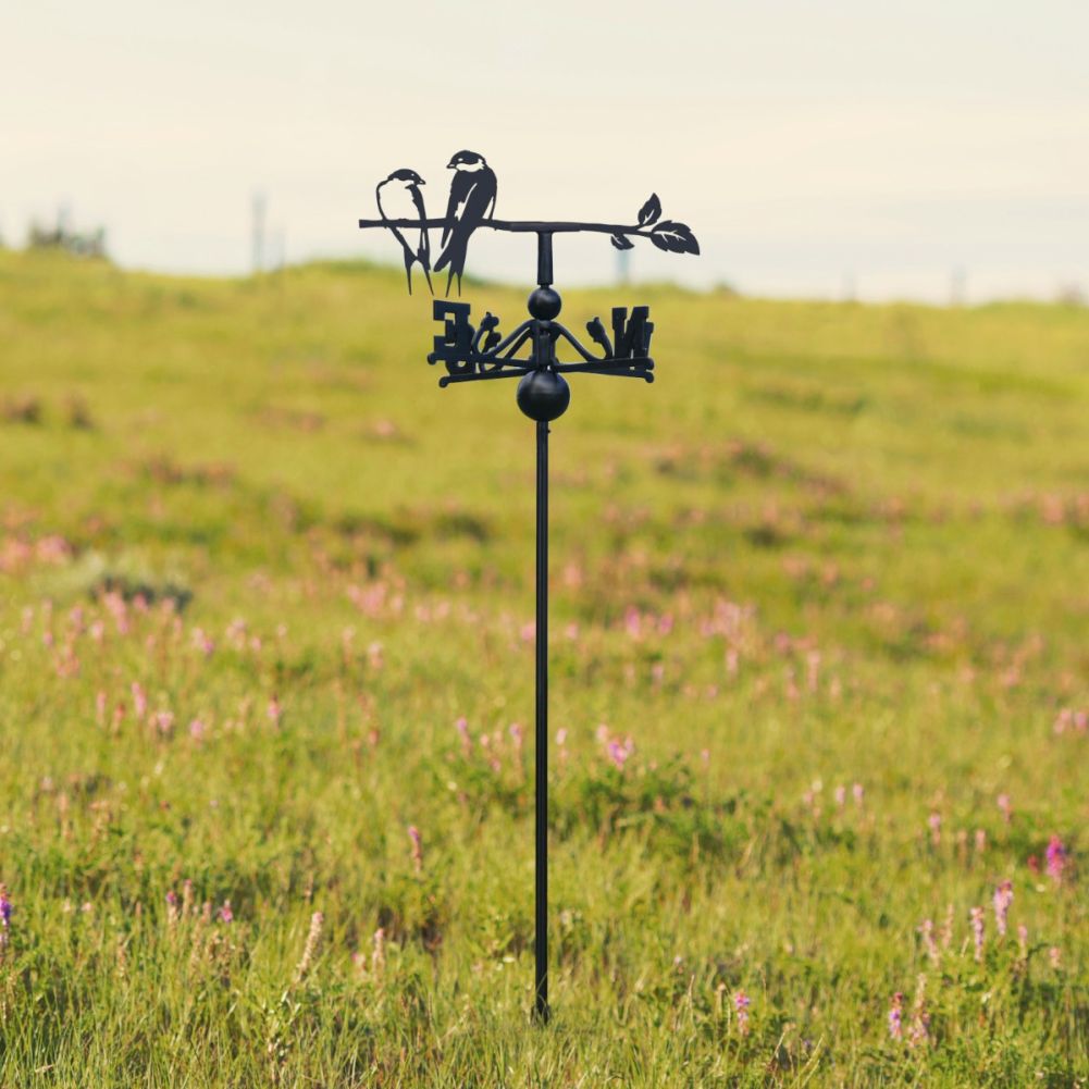 Freestanding Swallow Weathervane in Situ