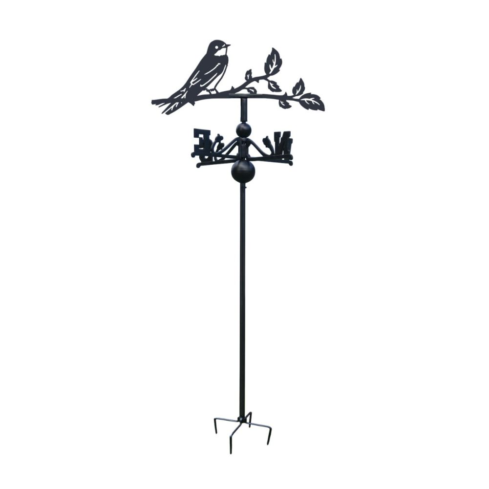 Freestanding House Martin Weathervane on White Background