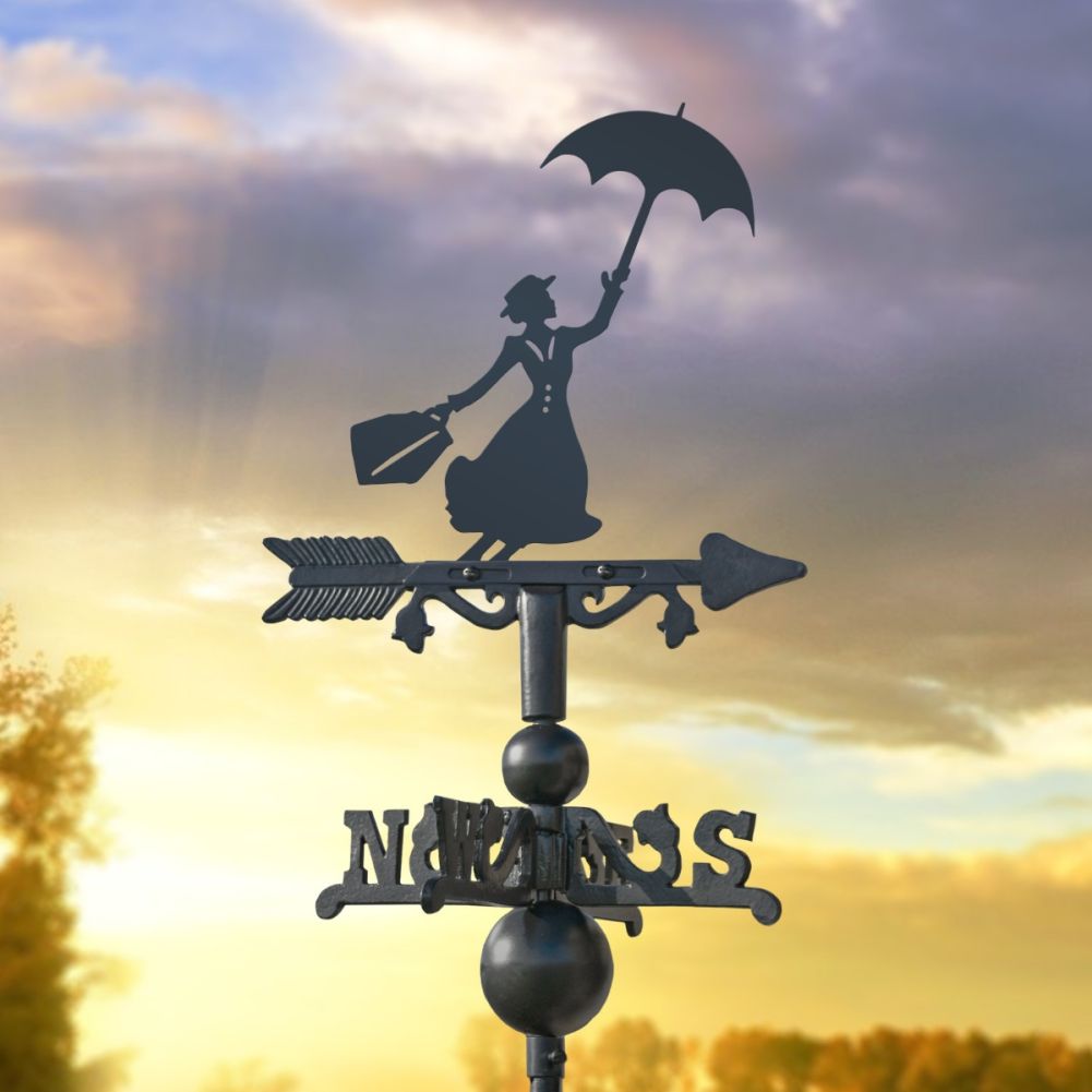 Miniature Mary Poppins Weathervane