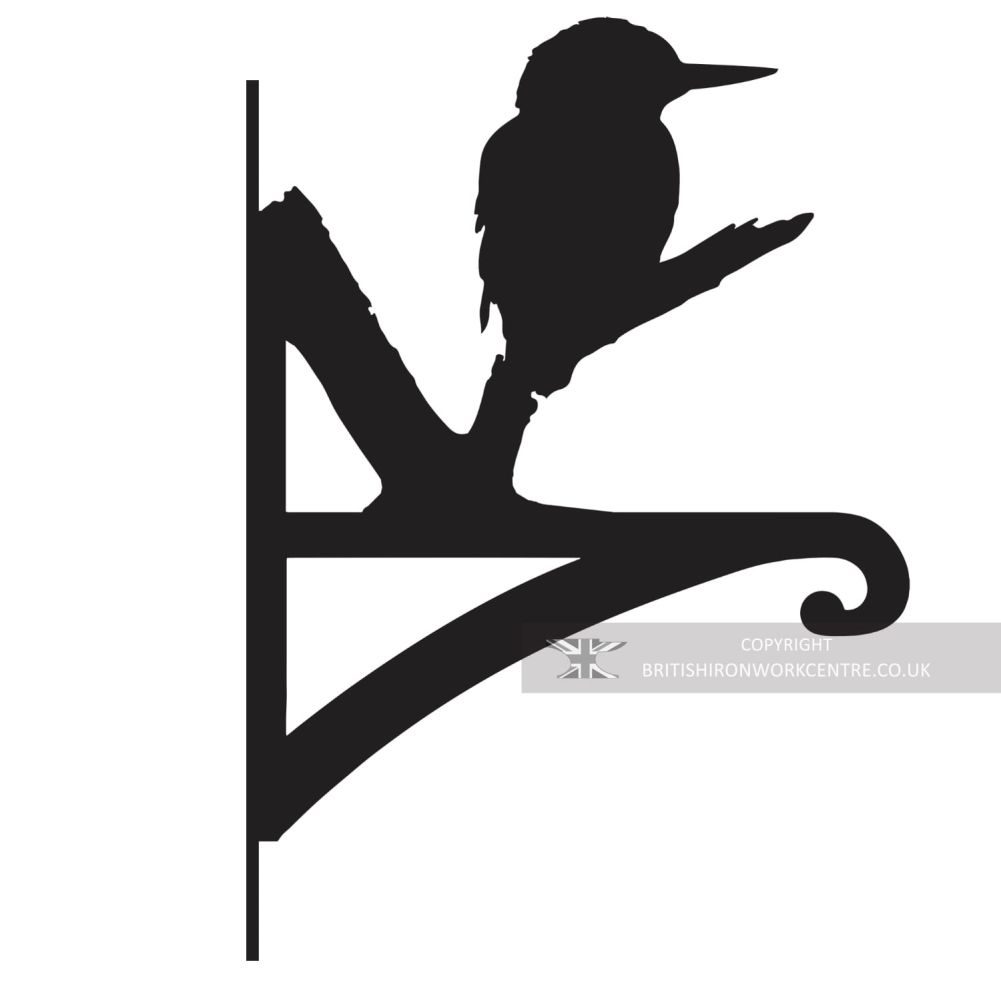 Kingfisher Hanging Basket Bracket white background 