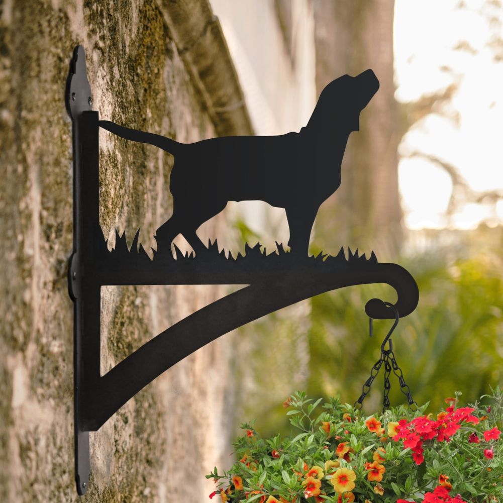 Beagle Iron Hanging Basket Bracket