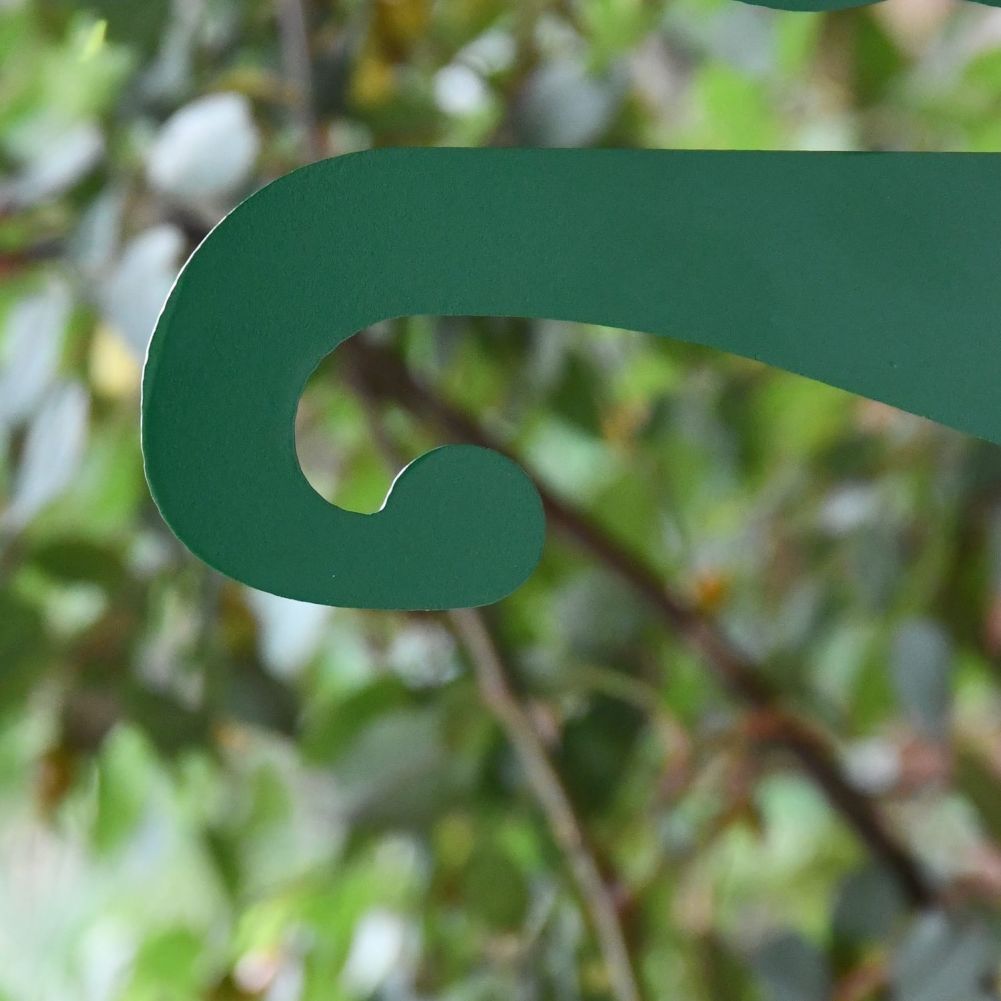 Green Thistle Iron Hanging Basket Bracket Hook Detail