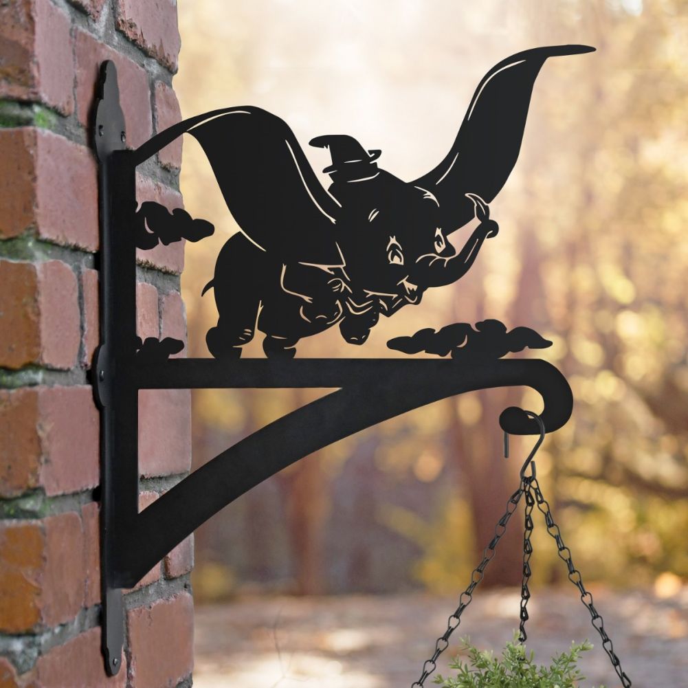 Flying Elephant Hanging Basket Bracket 