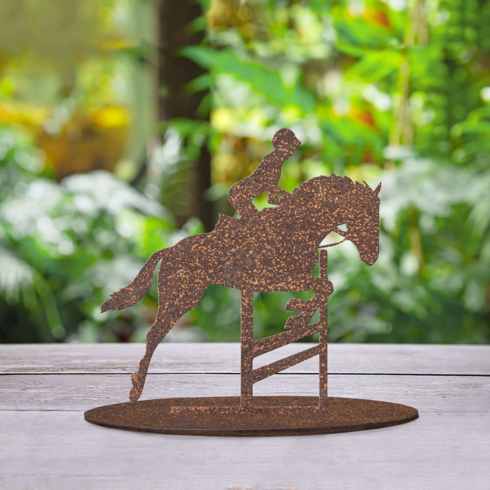 Show Jumping Horse Rustic Silhouette