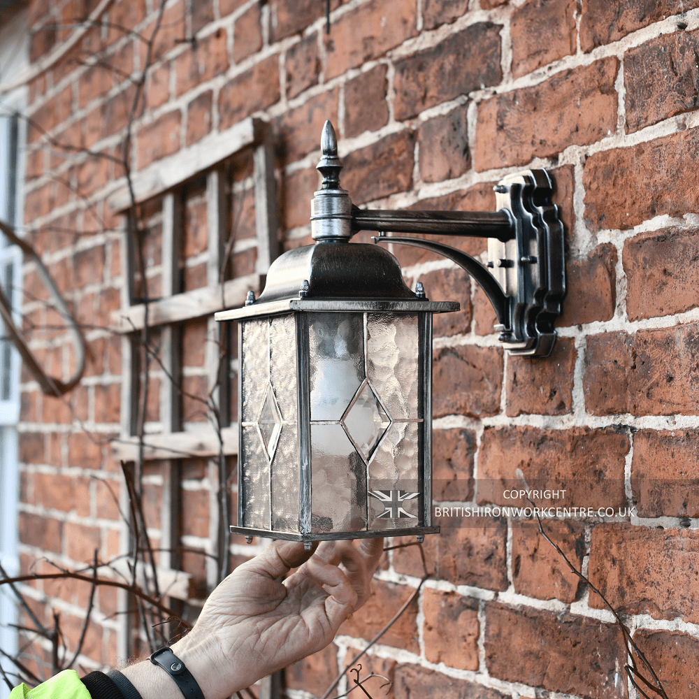 Charleston Court Top Fix Wall Light - Scale