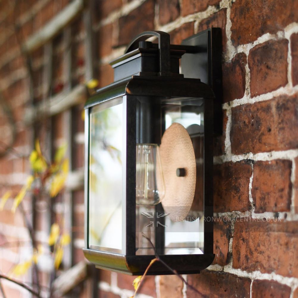 Byron Bay Bronze Wall Lantern In Medium