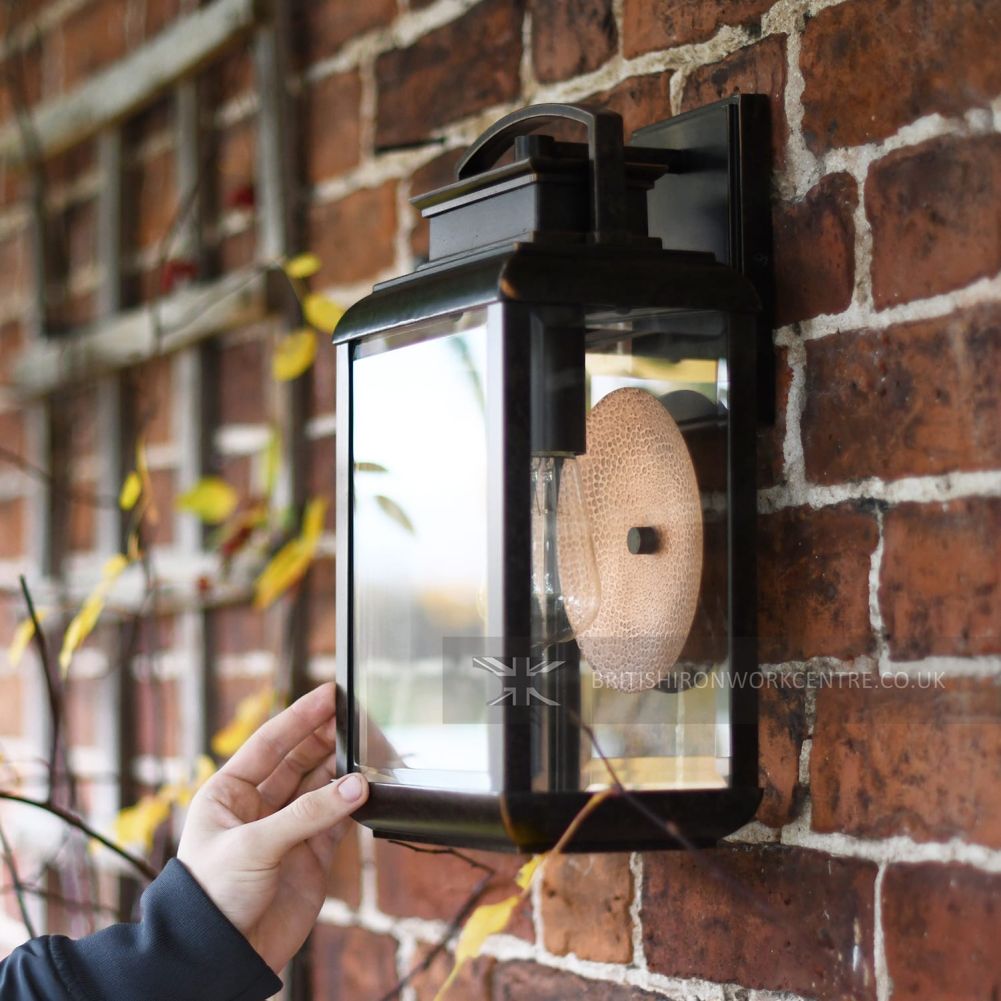 Byron Bay Bronze Wall Lantern In Medium