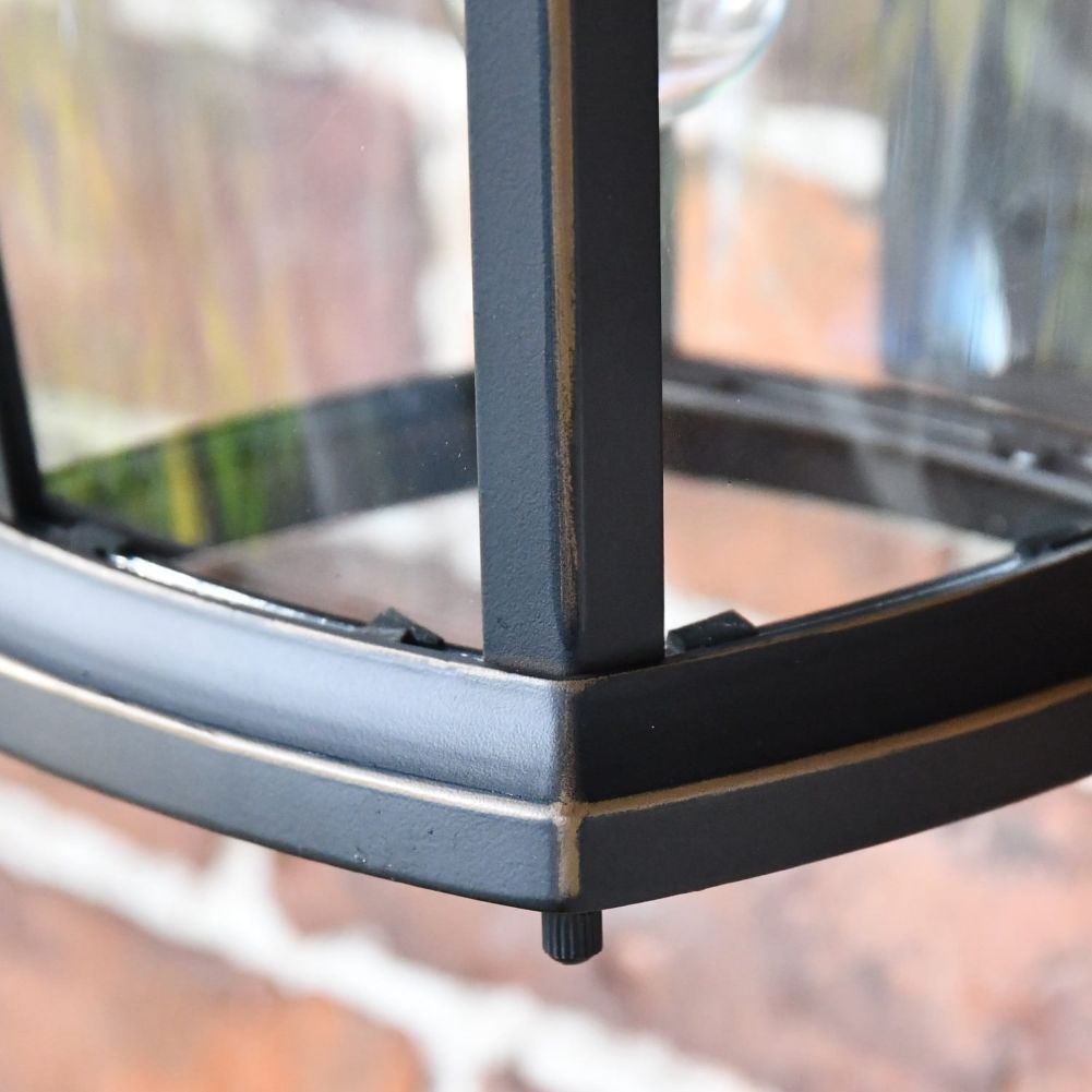 Close up of light frame with panes 