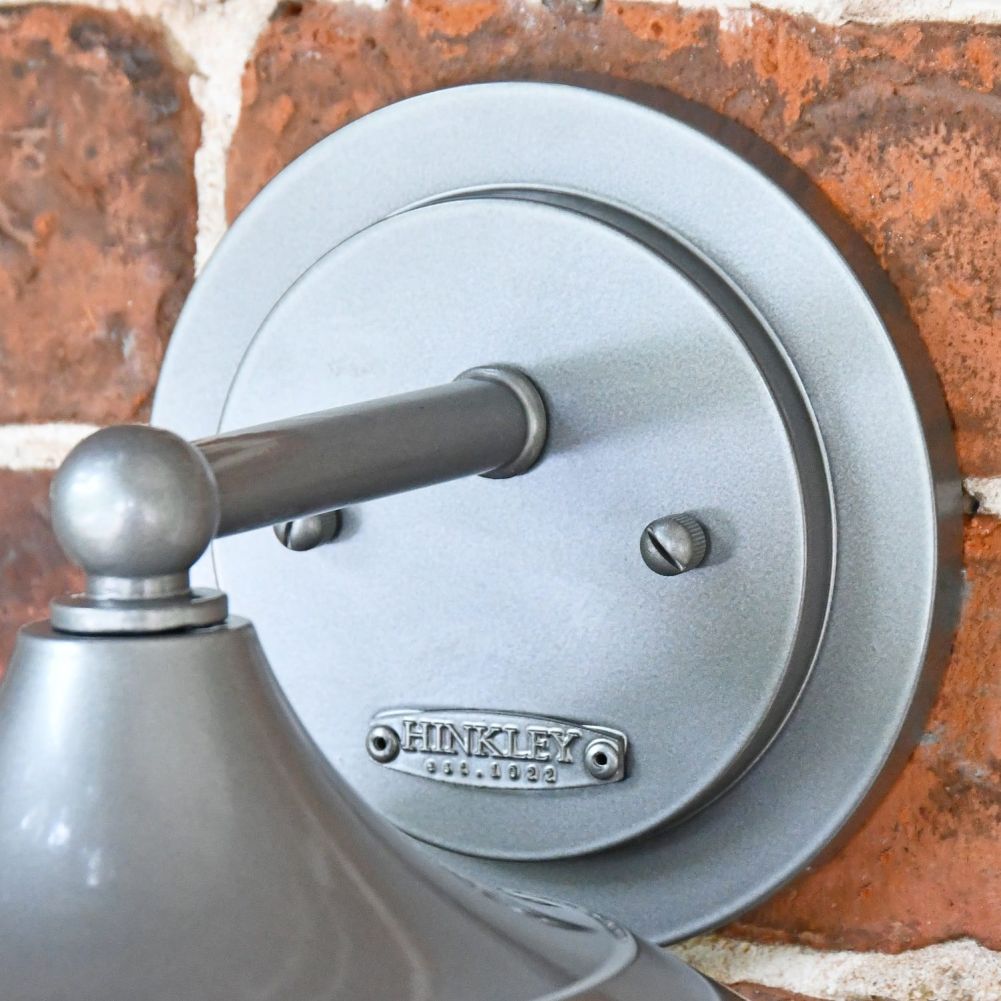 Close up of circle wall mounted bracket