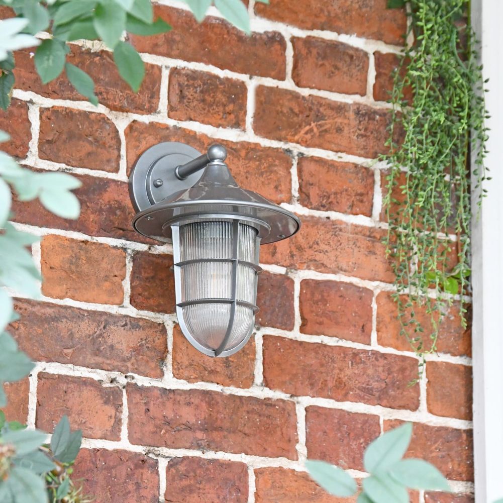 'Long Beach' Top Fix Wall Lantern in full