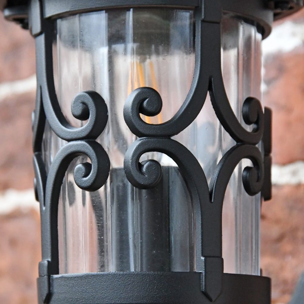 Close up of Scroll detailing on Lantern 