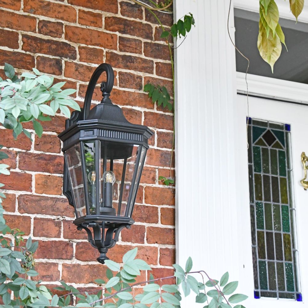 Friskney Ornate Wall Light mounted to wall