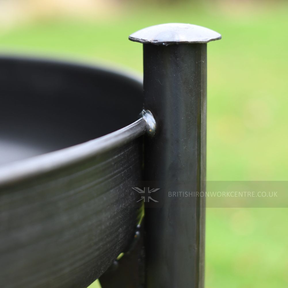 Tall Fire Pit with Swing Arm Grill - Stand