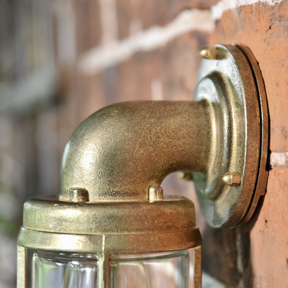 Nautical Brass Wall Light Wall Plate View